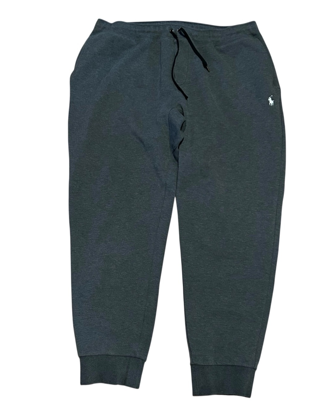 Polo Ralph Lauren Grey Sweatpants Drawstring Pockets Size Large Logo Men’s
